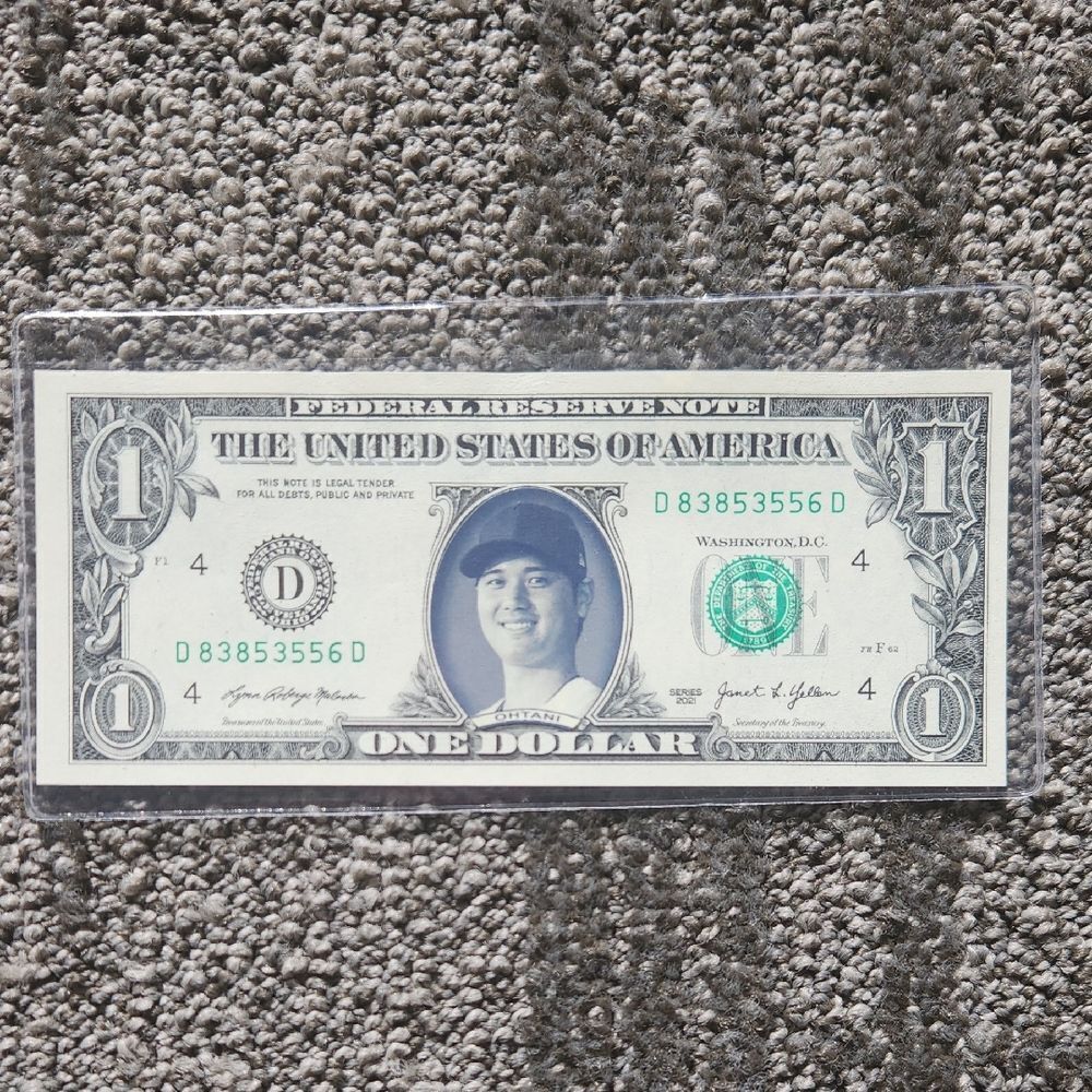 Shohei Ohtani Legal Tender One Dollar Bill Money NEW